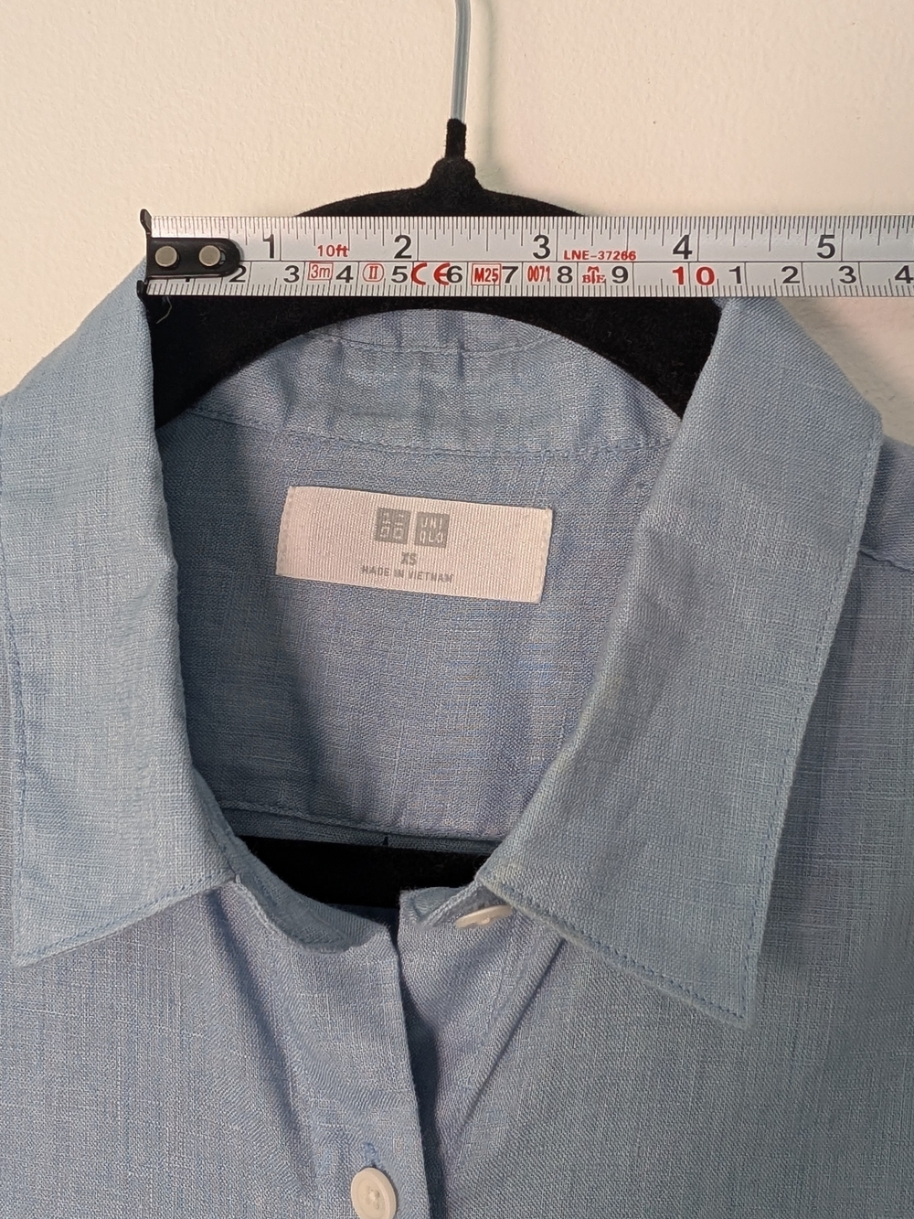 Uniqlo Pale Blue Women's Button-Down Dress Shirt - Picture 3 of 12